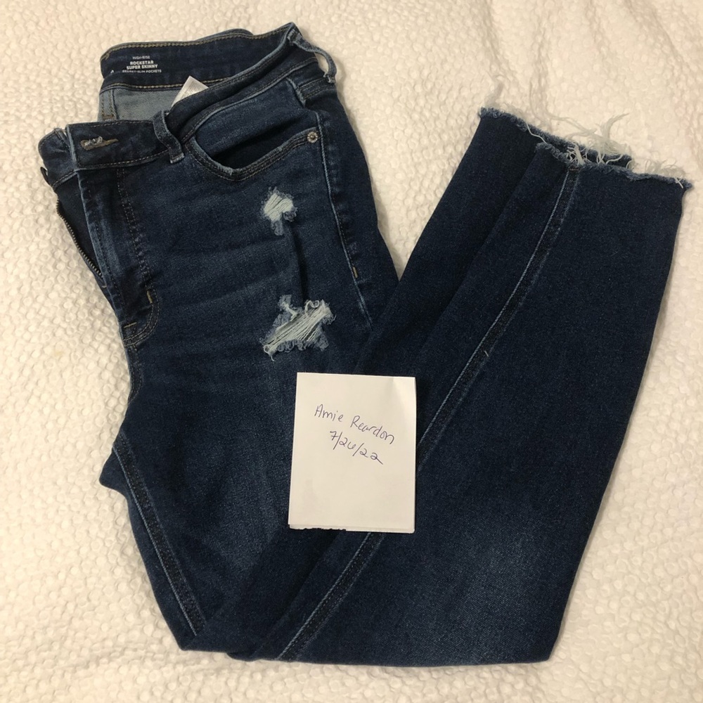 High Rise Rock Star Jeans - size 10